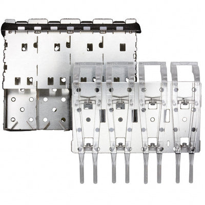 2007093-1 by TE Connectivity AMP Connectors - CONNECTOR SFP+ CAGE 1X4 PRESS-FIT R/A