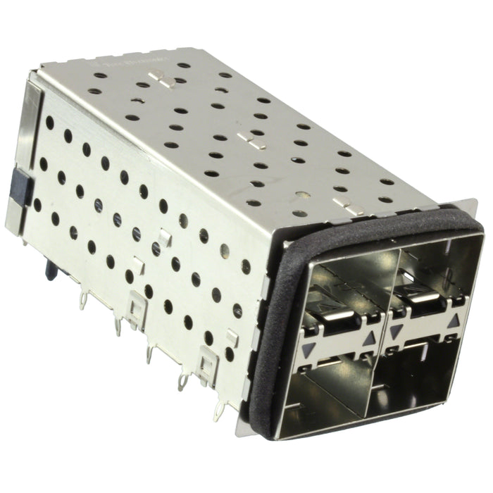 2007417-7 by TE Connectivity AMP Connectors - CONNECTOR SFP+ RCPT W/CAGE 2X2 80P RA