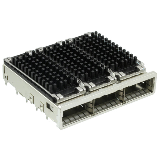 2007456-4 by TE Connectivity AMP Connectors - CONNECTOR QSFP+ CAGE 1X3 W/HSINK R/A