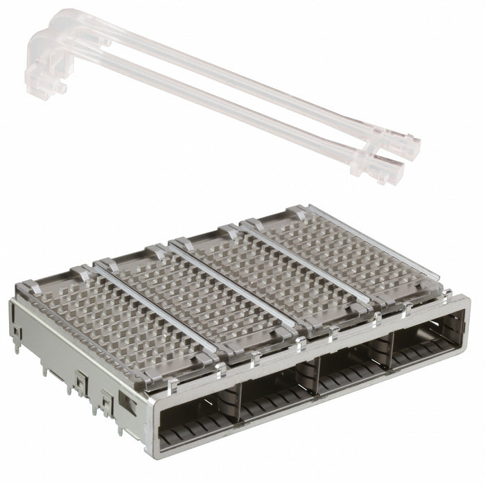 2007626-3 by TE Connectivity AMP Connectors - CONNECTOR QSFP+ CAGE 1X4 W/HSINK R/A