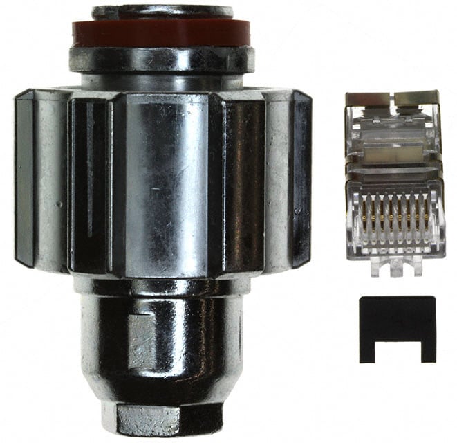 2008614-1 by TE Connectivity AMP Connectors - CONNECTOR MOD PLUG 8P8C SHIELDED