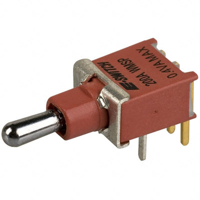 200AWMSP1T2A1M6RE by E-Switch - SWITCH TOGGLE SPDT 0.4VA 20V