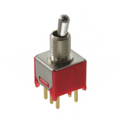 200MDP1T2B1M2RE by E-Switch - SWITCH TOGGLE DPDT 0.4VA 20V
