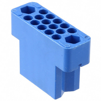 201298-3 by TE Connectivity AMP Connectors - CONNECTOR 14POS BLUE PNL MNT