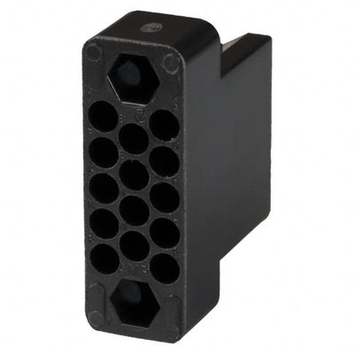 201355-1 by TE Connectivity AMP Connectors - CONNECTOR 14POS BLACK PNL MNT