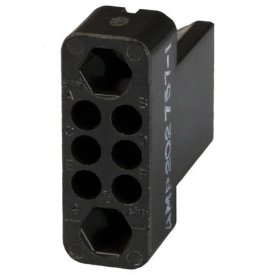 202757-1 by TE Connectivity AMP Connectors - CONNECTOR 6POS BLACK PNL MNT