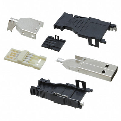 2040305-1 by TE Connectivity AMP Connectors - CONNECTOR PLUG USB2.0 TYPEA 4POS SLD