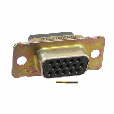204512-2 by TE Connectivity Aerospace, Defense and Marine - CONNECTOR D-SUB HD RCPT 15P PNL MNT