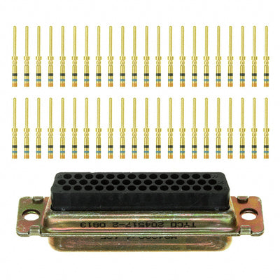 204517-2 by TE Connectivity Aerospace, Defense and Marine - CONNECTOR D-SUB HD PLUG 44P PNL MNT