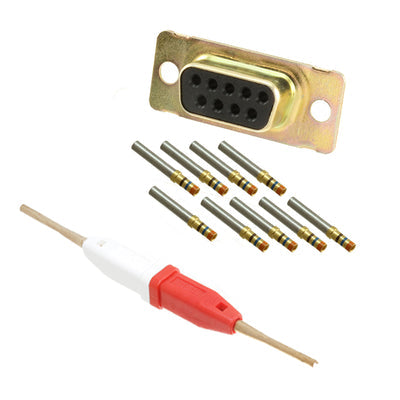 205555-3 by TE Connectivity Aerospace, Defense and Marine - CONNECTOR D-SUB RCPT 9POS CRIMP
