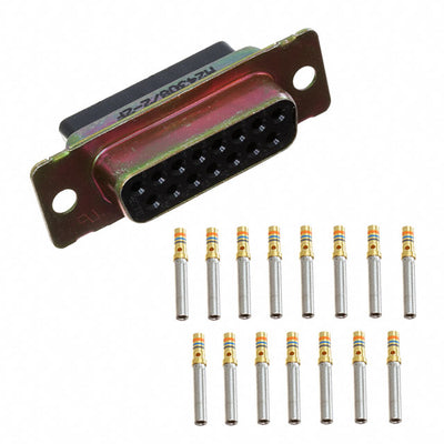 205557-2 by TE Connectivity Aerospace, Defense and Marine - CONNECTOR D-SUB RCPT 15POS CRIMP