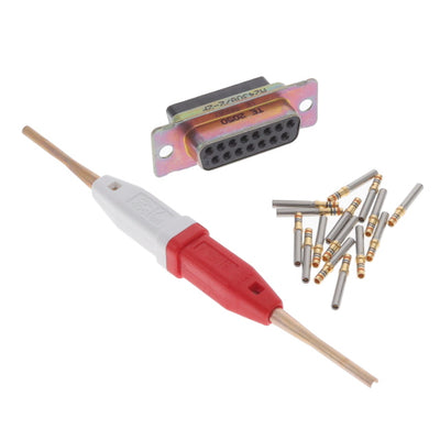 205557-3 by TE Connectivity Aerospace, Defense and Marine - CONNECTOR D-SUB RCPT 15POS CRIMP