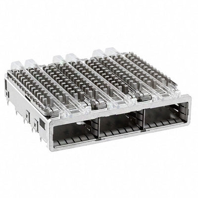 2057042-7 by TE Connectivity AMP Connectors - CONNECTOR QSFP+ CAGE 1X3 W/HSINK R/A