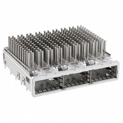 2057042-8 by TE Connectivity AMP Connectors - CONNECTOR QSFP+ CAGE 1X3 W/HSINK R/A