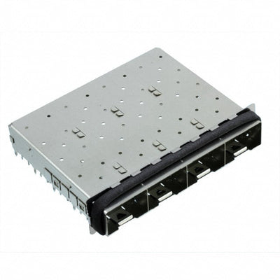 2057162-1 by TE Connectivity AMP Connectors - CONNECTOR SFP+ CAGE 1X4 PRESS-FIT R/A