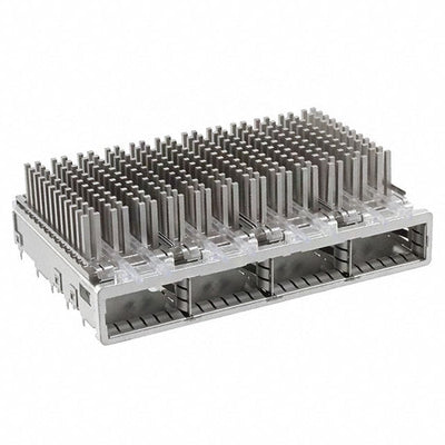 2057183-3 by TE Connectivity AMP Connectors - CONNECTOR QSFP+ CAGE 1X4 W/HSINK R/A