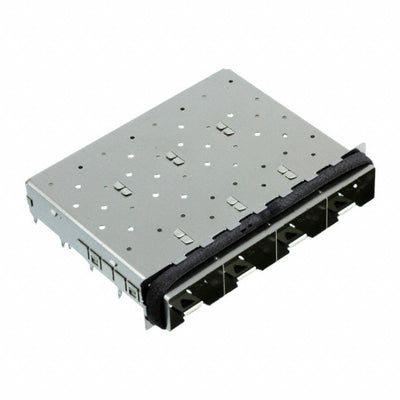 2057353-1 by TE Connectivity AMP Connectors - CONNECTOR SFP+ CAGE 1X4 PRESS-FIT R/A