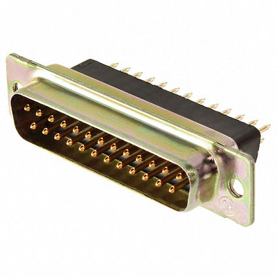 205737-7 by TE Connectivity AMP Connectors - CONNECTOR D-SUB PLUG 25POS VERT SLDR