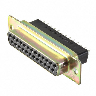 205738-1 by TE Connectivity AMP Connectors - CONNECTOR D-SUB RCPT 25POS VERT SLDR