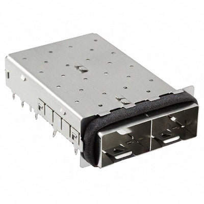 2057556-1 by TE Connectivity AMP Connectors - CONNECTOR SFP+ CAGE 1X2 PRESS-FIT R/A