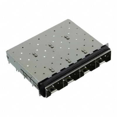 2057833-1 by TE Connectivity AMP Connectors - CONNECTOR SFP+ CAGE 1X4 PRESS-FIT R/A