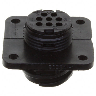 205841-1 by TE Connectivity AMP Connectors - CONNECTOR RECPT HSNG MALE 8POS PNL MNT