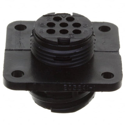 205841-4 by TE Connectivity AMP Connectors - CONNECTOR RECPT HSNG MALE 8POS PNL MNT