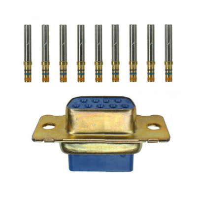 205483-2 by TE Connectivity Aerospace, Defense and Marine - CONNECTOR D-SUB RCPT 9POS CRIMP