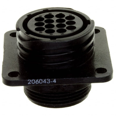 206043-4 by TE Connectivity AMP Connectors - CONNECTOR RECPT HSG FMALE 14POS PNL MT