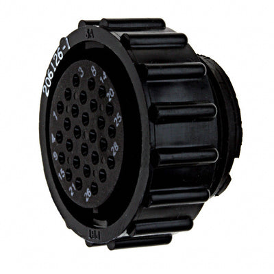 206126-1 by TE Connectivity AMP Connectors - CONNECTOR PLG HSG FMALE 28POS INLINE