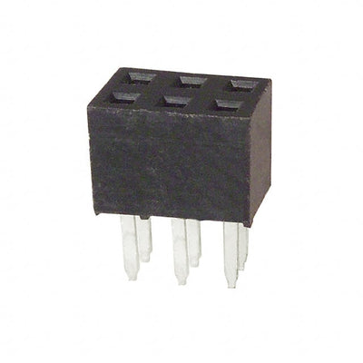 25640601RP2 by NorComp Inc. - CONNECTOR RECPT 6POS 0.079 GOLD PCB
