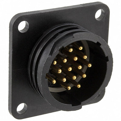 206404-1 by TE Connectivity AMP Connectors - CONNECTOR RECPT MALE 16POS SOLDER CUP