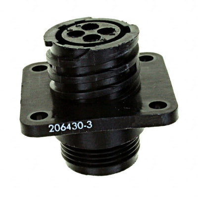 206430-3 by TE Connectivity AMP Connectors - CONNECTOR RECPT HSNG FMALE 4POS PNL MT