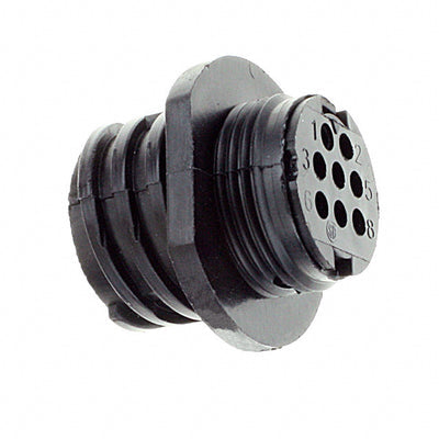 206433-2 by TE Connectivity AMP Connectors - CONNECTOR RECPT HSG FMALE 8POS INLINE