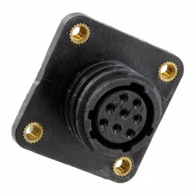 206433-3 by TE Connectivity AMP Connectors - CONNECTOR RECPT HSNG FMALE 8POS PNL MT