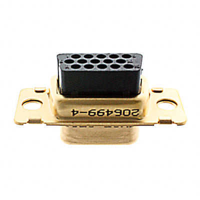 206499-4 by TE Connectivity Aerospace, Defense and Marine - CONNECTOR D-SUB HD HOUSING RCPT 15POS