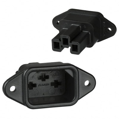 206637-1 by TE Connectivity AMP Connectors - PWR ENT RCPT IEC320-C14 PNL CRMP