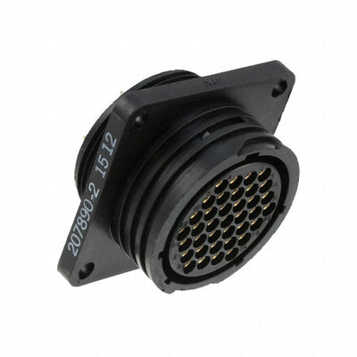 207890-2 by TE Connectivity AMP Connectors - CONNECTOR RECPT FMALE 37P GOLD SOLDER