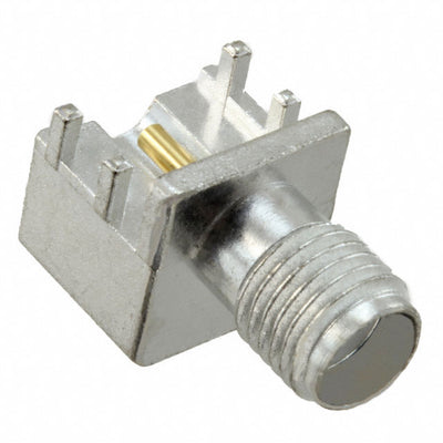 2081005-1 by TE Connectivity AMP Connectors - CONNECTOR SMA JACK R/A 50OHM EDGE MNT