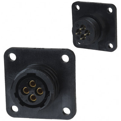 208283-4 by TE Connectivity AMP Connectors - CONNECTOR RECPT FMALE 4POS GOLD SOLDER