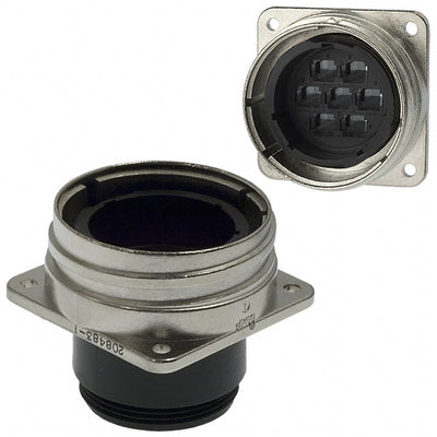 208483-1 by TE Connectivity AMP Connectors - CONNECTOR RECPT HSNG MALE 7POS PNL MT