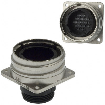 208489-1 by TE Connectivity AMP Connectors - CONNECTOR RECPT HSNG MALE 16POS PNL MT