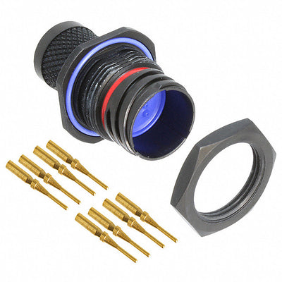 2102352-6 by TE Connectivity Aerospace, Defense and Marine - CONNECTOR RECPT MALE 8POS GOLD CRIMP