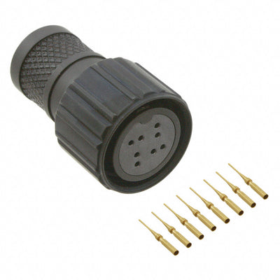 2102353-4 by TE Connectivity Aerospace, Defense and Marine - CONNECTOR PLUG FMALE 8POS GOLD CRIMP