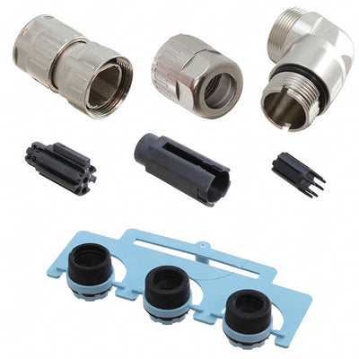 21038213805 by HARTING - CONNECTOR RECPT HSG MALE 8P INLINE ANG