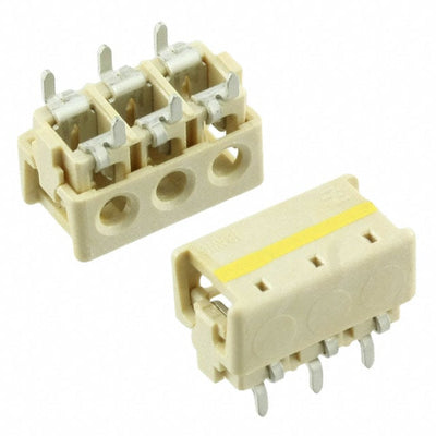 2106489-3 by TE Connectivity AMP Connectors - CONNECTOR WIRE IDC 3POS 18AWG PCB RA
