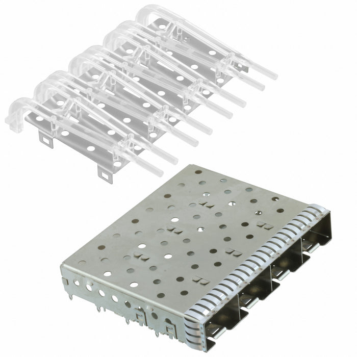 2110069-1 by TE Connectivity AMP Connectors - CONNECTOR SFP+ CAGE 1X4 PRESS-FIT R/A