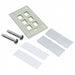 2111012-1 by TE Connectivity AMP Connectors - FACEPLATE SNGL GANG 6PORT ALMOND