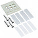 2111013-1 by TE Connectivity AMP Connectors - FACEPLATE DBL GANG 6PORT ALMOND