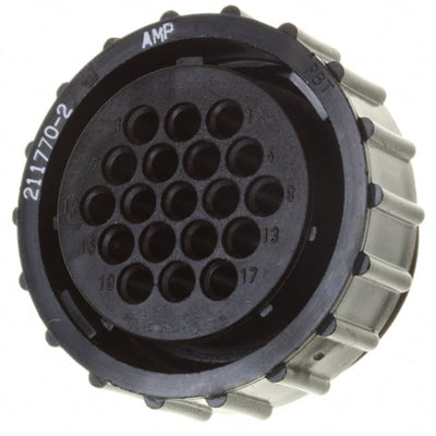 211770-2 by TE Connectivity AMP Connectors - CONNECTOR PLG HSG FMALE 19POS INLINE